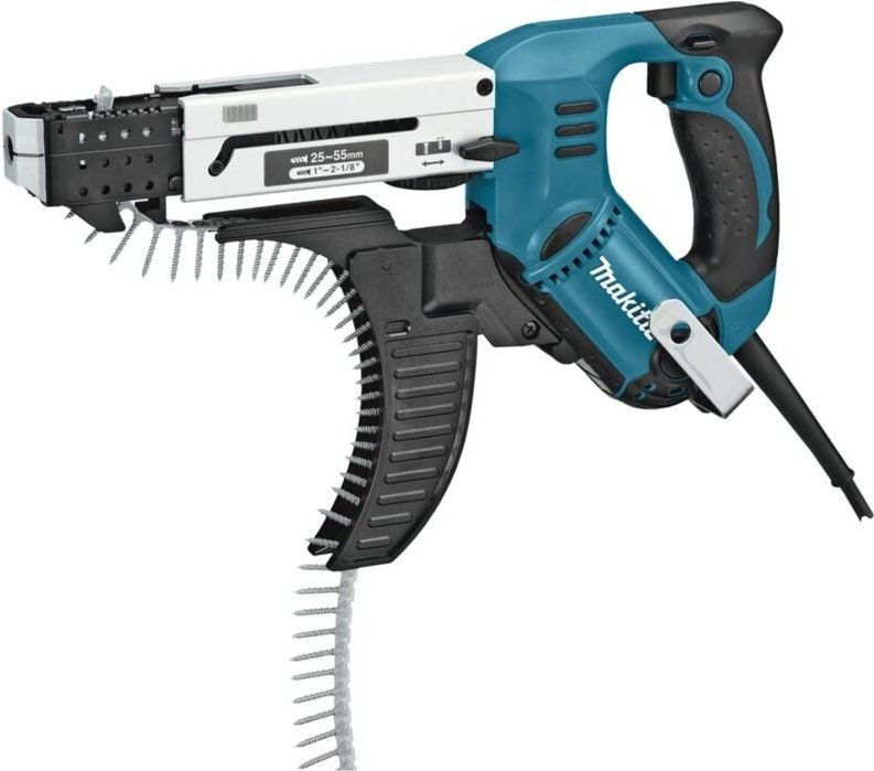 Magazinschrauber 6842, 470 w, 25-55 mm, 4.700 min, incl. Schraubvorsatz, im Transportkoffer - Makita