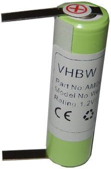 Vhbw - Akku kompatibel mit Tondeo Eco s 3108, Eco xs, Eco xs Black Velvet - 3711 Rasierer (2000 mAh, 1,2 v, NiMH)
