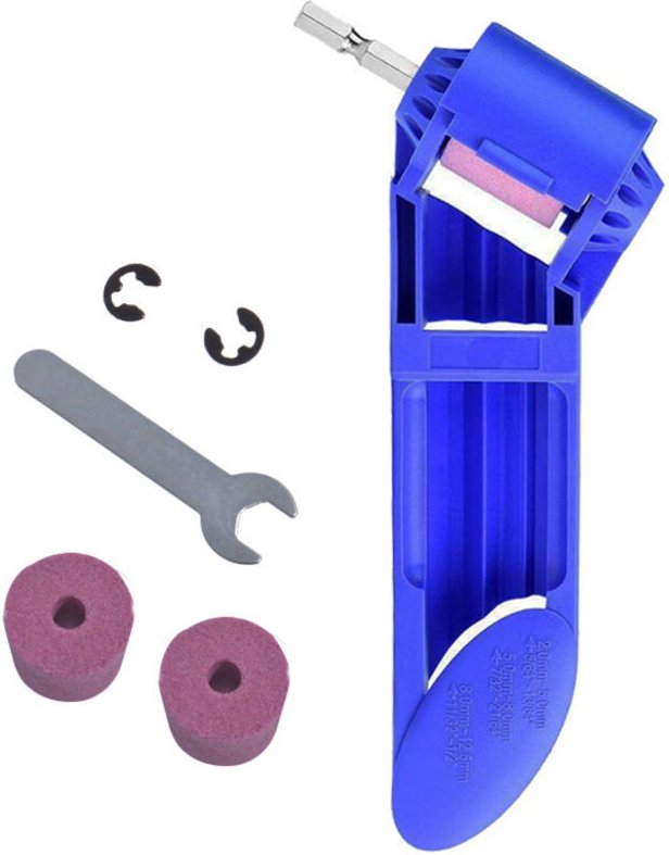 Schleifscheiben-Bohrerschärfer, Handwerkzeuge, Nagelbohrer-Set, Stufenbohrer-Zubehörschärfer