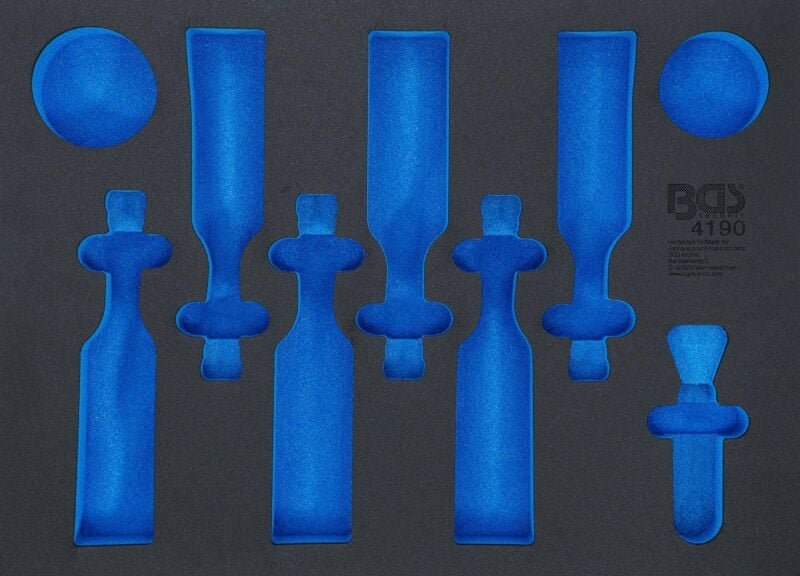 Bgs Technic - Werkstattwageneinlage 3/3 leer für Bier, Chips, Erdnüsse und Flaschenöffner