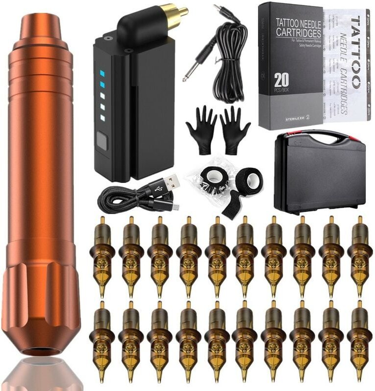 27 pcs Tattoo-Maschinen-Set, 3D-Tattoo-Stift, Tattoo-Maschine, Tattoo-Stifte, professionelle Tattoo-Maschinen, Tattoo-St...