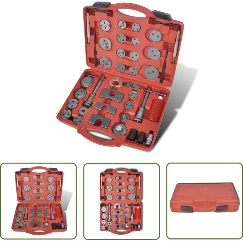 Bremskolbenrücksteller Werkzeugsatz 40-tlg. - Bremskolbenrücksetzer - Bremssystem - Autowerkstatt - Handwerkszeug - Stah...