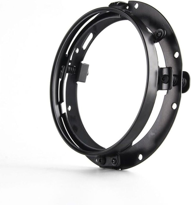 Schwarzer runder 7'-Montagering für Motorrad-/Street-Glide-Scheinwerfer