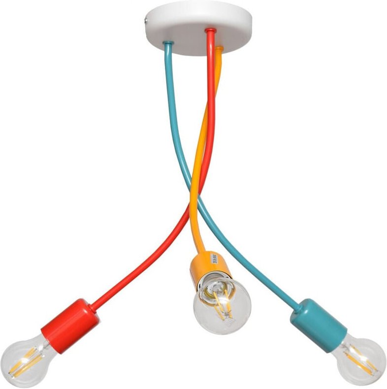 Helam - harvard Halbbündige Deckenleuchte mit mehreren Armen, mehrfarbig, 36 cm