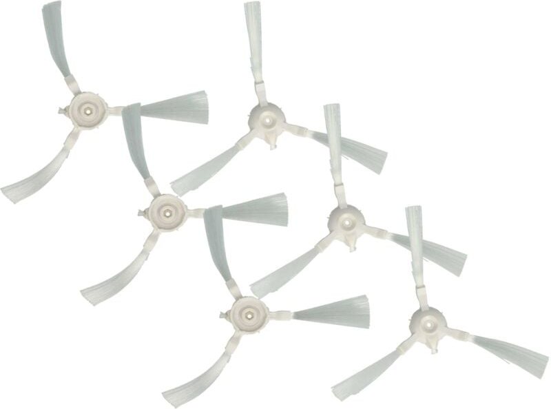 6x Rundbürste kompatibel mit Rowenta Smart Force Essential RR6925WH, RR6927WH Saugroboter - 6x Seitenbürsten, Bürstenset...