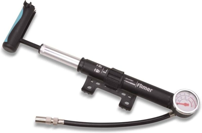 Handluftpumpe Premium 49342, mit Manometer, 8 bar - Filmer