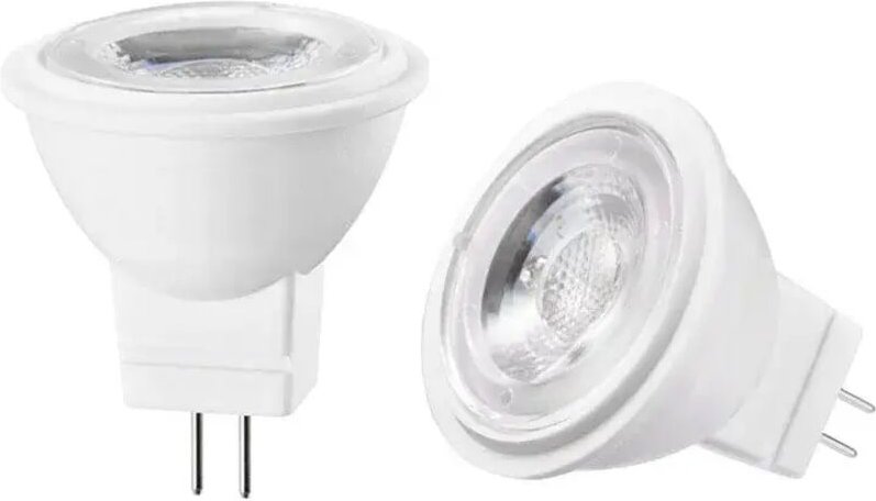 MR11 GU4 COB LED-Lampe, 12 V AC/DC, dimmbar, 3 W, 3000 K, Mini-Bipin-Lampe, entspricht 30 W Halogen, warmweiß