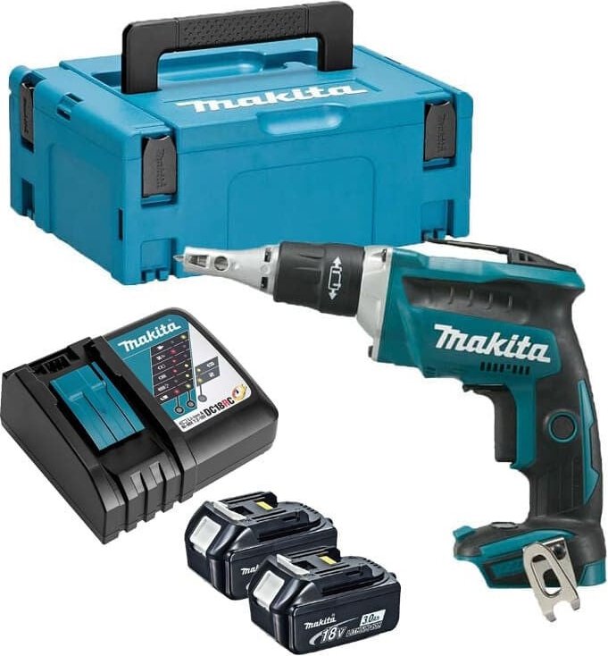 Makita - Trockenbauschrauber 18V lxt (2x3,0 Ah) in makpac DFS452RFJ