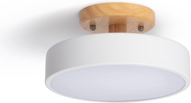 Thumbnail - Efectoled - LED-Deckenleuchte 12W Holz und Metall cct Wählbar Whisty Weiß