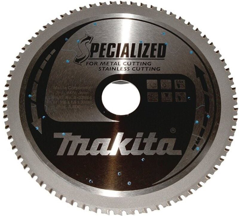 B-33984 Spezialklinge Kreissägenblatt TCT185x30 64T Metall - Makita
