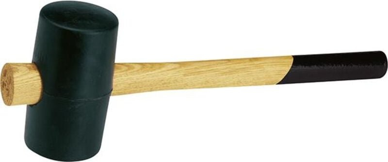 Gummi-Komp.Hammer hart 65mm flach/flach - Fortis