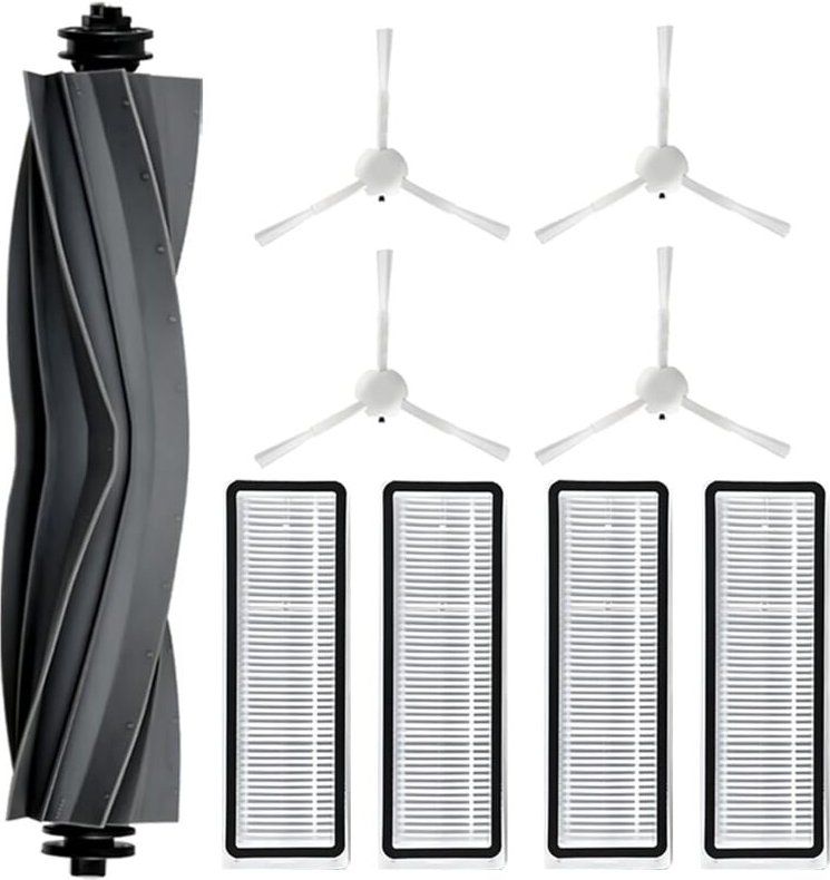 Zubehör für Dreame L10s Ultra, L10 Ultra, L10 Prime, 1 Hauptbürste, 4 Filter, 4 Seitenbürsten für Dreame L10s Ultra, Ers...