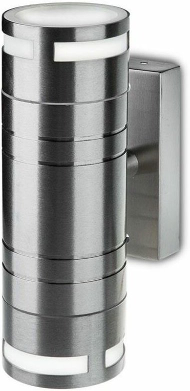 Doppelter LED-Wandstrahlerhalter 2GU10 Edelstahl IP44 - V-tac