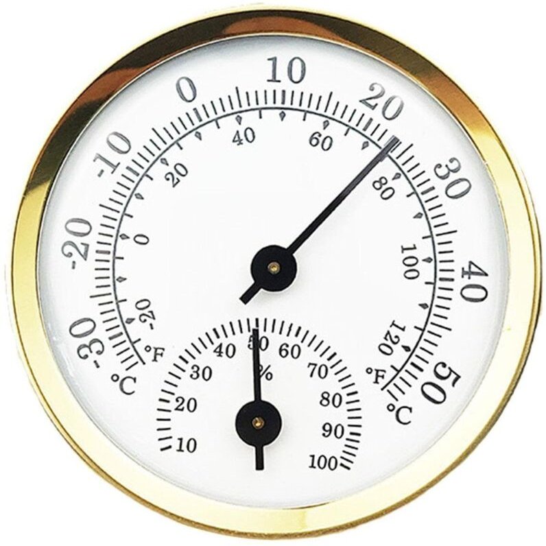 Hygrometer-Thermometer, Innen- und Außenthermometer, Feuchtigkeitssensor, Innenthermometer und Innenhygrometer, misst Te...