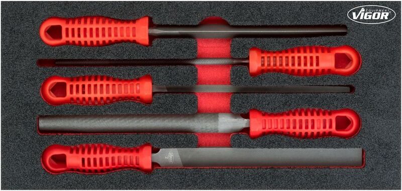 Feilen Satz, Anzahl Werkzeuge: 5 - Vigor