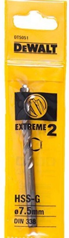 Metallbohrer hss-g 7,5x109x66 mm - Dewalt