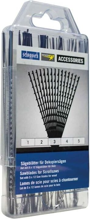 Thumbnail - Universal Sägeblatt Set, 5x12 Stück 130x75x16mm - Scheppach