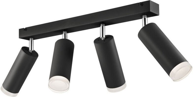 Lamkur Felix Adjustable Strahlerleiste Schwarz, 4x E27