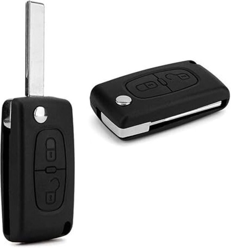 Linghhang - Schlüsselgehäuse kompatibel mit Citroën C2 C3 C4 C5 Picasso 2 Tasten Peugeot 107 206 207 307 308 406 407 Fer...