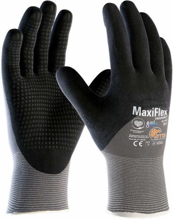 ATG - MaxiFlex 42-845 Arbeitshandschuhe - 9 (l) - Anthrazit