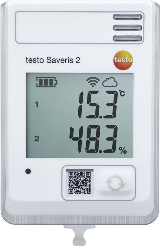 0572 2034 Saveris 2-H1 Multi-Datenlogger Messgröße Temperatur, Luftfeuchtigkeit -30 bis 50 °c - Testo
