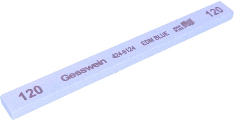 Gesswein EDM BLAU Schleifstein, 120er Körnung - 6x13x150 mm