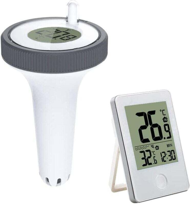 ZVD - Elektronisches Wassertemperatur-Thermometer mit Digitalempfänger, LCD-Display für Aquarium/Spa/Fischteich