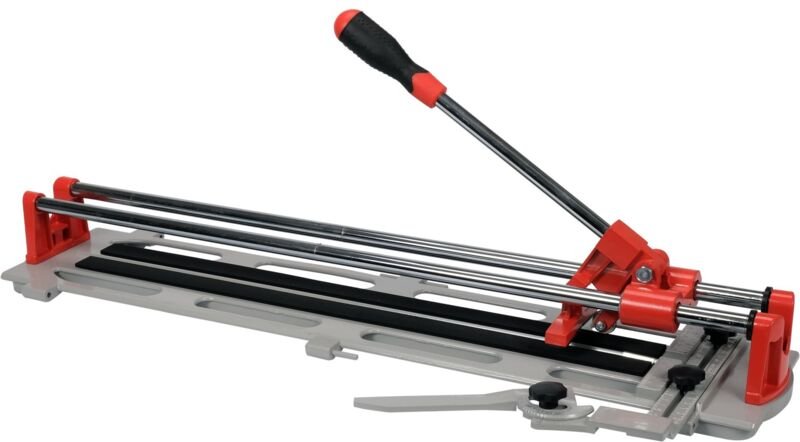 Fliesenschneider 600 mm mit Aluminium-Basis und klappbaren Auflagen