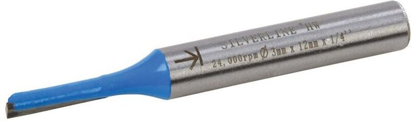 Nutfräser, metrisch, 1/4 Zoll 3 x 12 mm