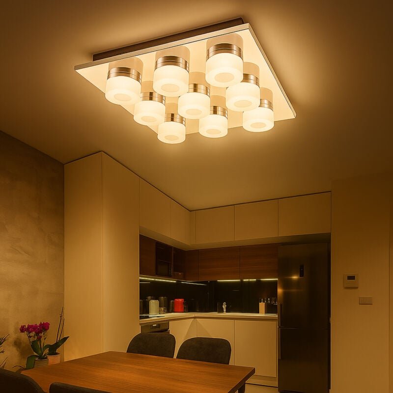 Globo - led Decken Lampe Schlaf Gäste Zimmer Ring Strahler Chrom Leuchte 42504-9