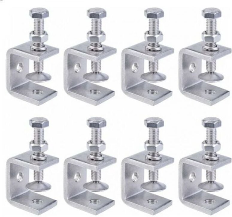 8 Stück Hochleistungs-C-Klemmen aus 304 Edelstahl, Hochleistungs-Edelstahlklemmen für Holzbearbeitung, Heimwerken und Re...