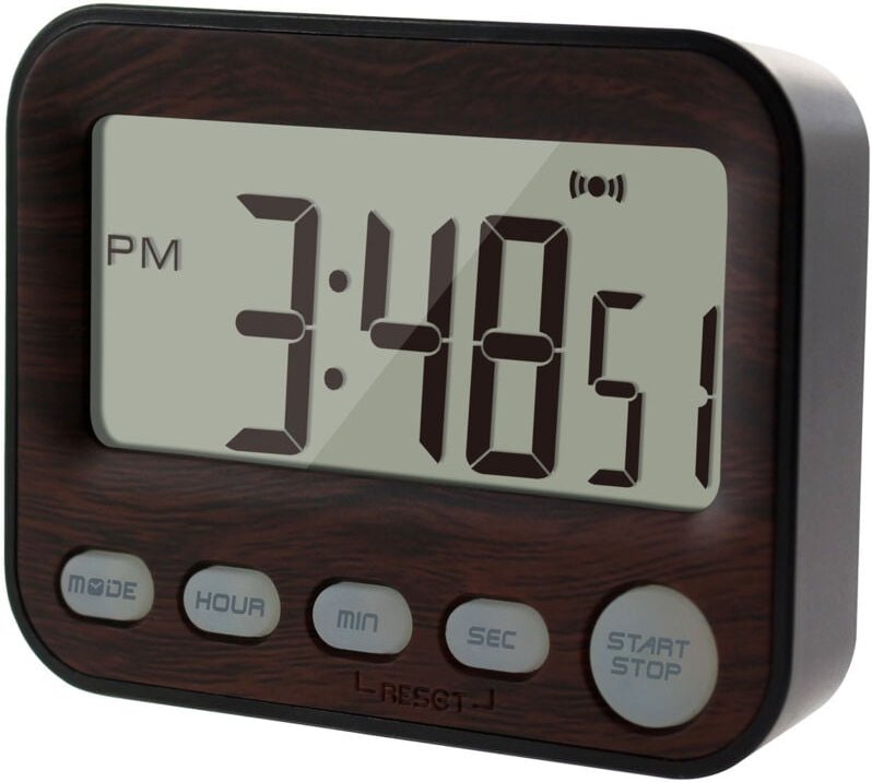 Gotrays - Countdown-Timer – Küchentimer – magnetische digitale Stoppuhr mit großer LED-Anzeige – Tonerinnerung zum Lerne...