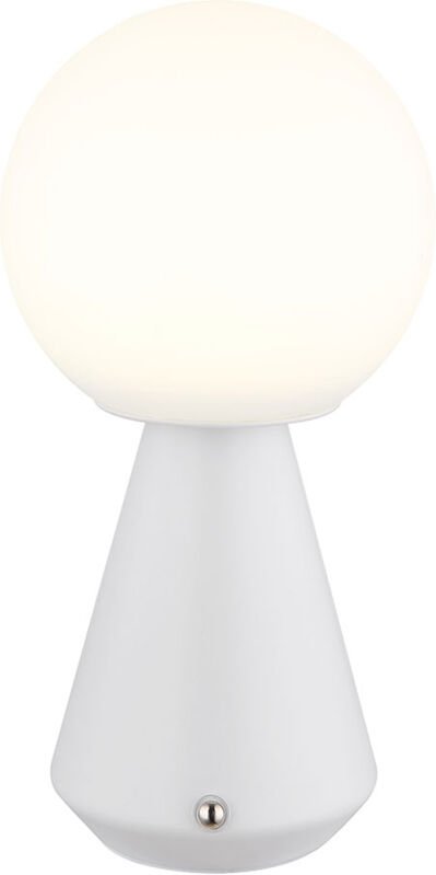 Tischleuchte Tischlampe Akku usb cct weiß dimmbar Nachttischleuchte Touchdimmer, opal, led 1,5W 140Lm warmweiß-kaltweiß,...