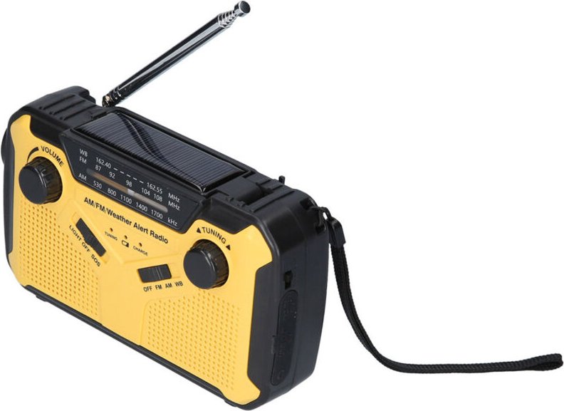 Decdeal Digital FM AM WB Radio Outdoor Notfall Solar Hand Crank Taschenlampe LEAD LESUNG SOS SOS Alarm 2500mAh Akku USB ...