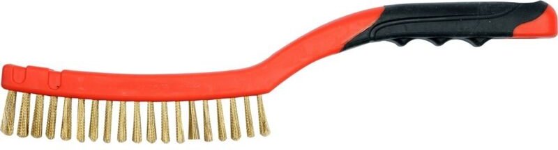 Drahtbürste, Messingdraht, 3-reihig, Kunststoffgriff YT-6341 YATO