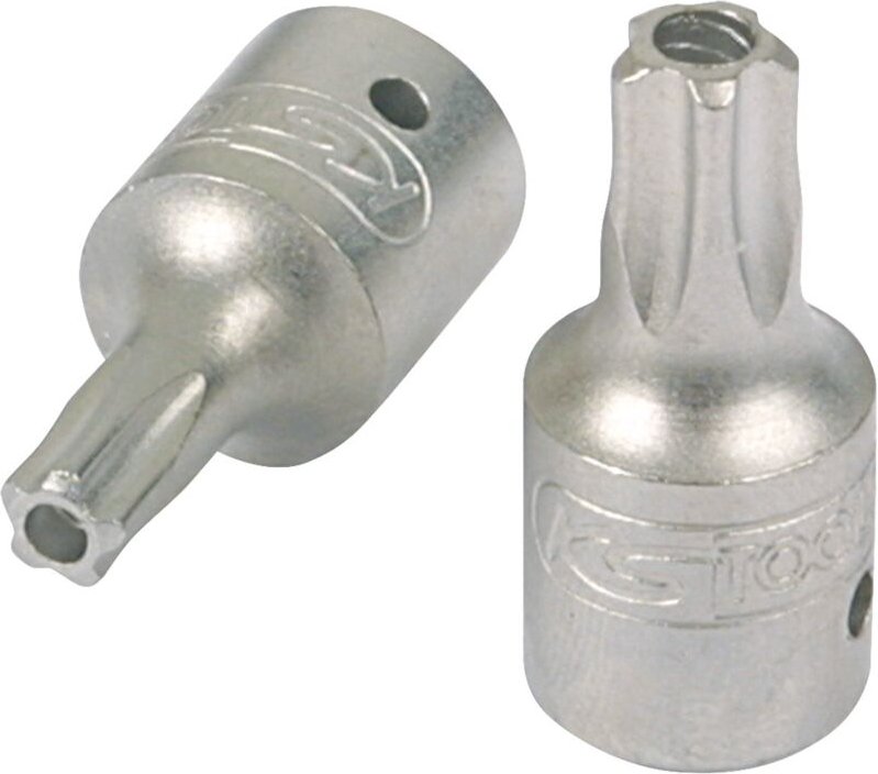 1/4' Bit-Stecknuss, Fünfstern mit Stirnlochbohrung, TS15