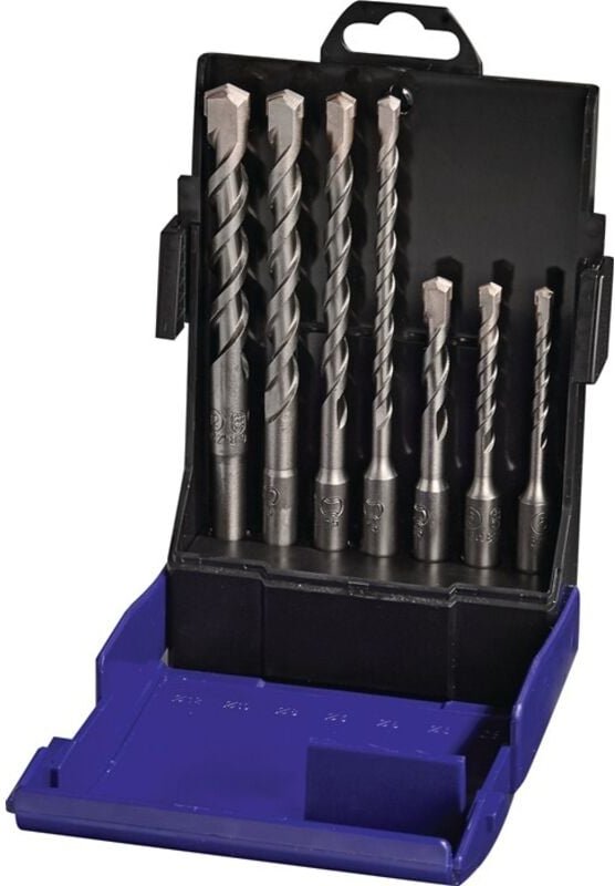 SDS-Plus Hammerbohrer Satz Set 5-12 mm Beton- & Steinbohrer, 7 tlig - Promat