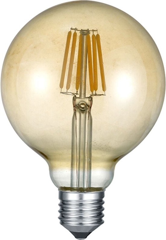 Trio - E27 Filament led - 8 Watt, 806 Lumen, warmweiß, Ø12cm - 3 Stufen Dimmer