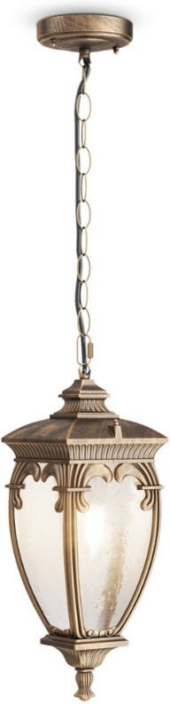 Maytoni - Hängelampe Hängeleuchte Außenlampe Pendellampe Balkon Wetterfest schwarz gold