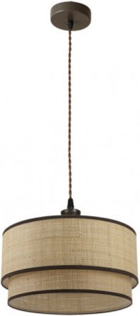 Thumbnail - Fabrilamp Brown/Natural Verstellbare Hängeleuchte Roque Modell