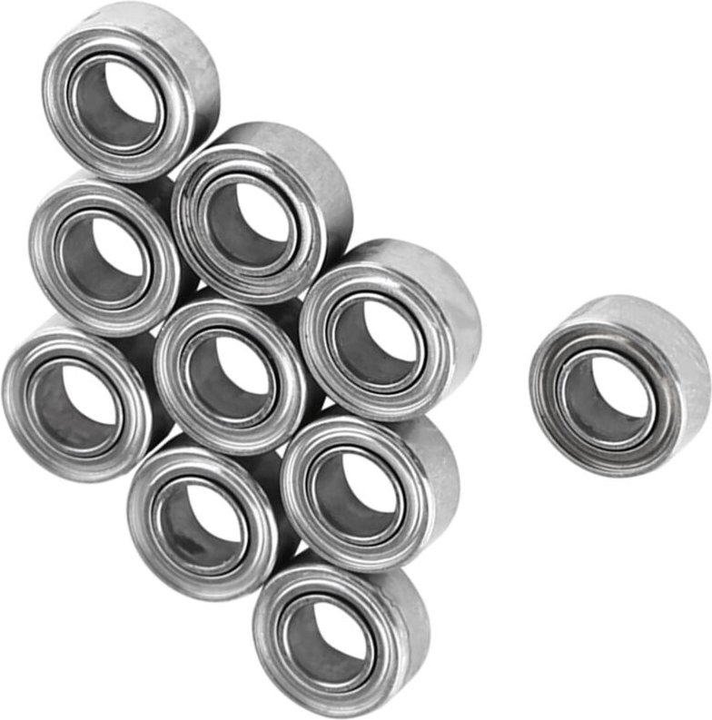Packung mit 10 Miniatur-Kugellagern MR63ZZ mit doppelter Abschirmung (3 x 6 x 2,5 mm) für 3D-Drucker und Modellbau.