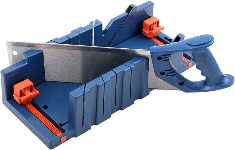 Klemm-Gehrungslade, verstellbare Gehrungssägelade zum Schneiden von Fußleisten (ohne Sägeblatt)