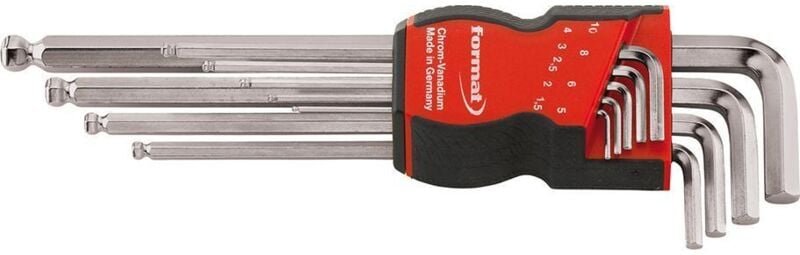 EDE - format Winkelschraubendreher - Satz 1,5-10 mm, 6kt. Kugelkopf