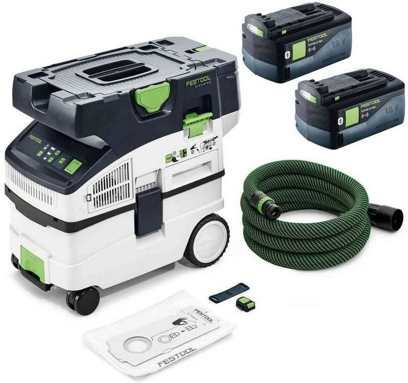 Akku Absaugmobil cleantec ctlc midi I-Basic 577066 Sauger 36V + Akkupack - Festool