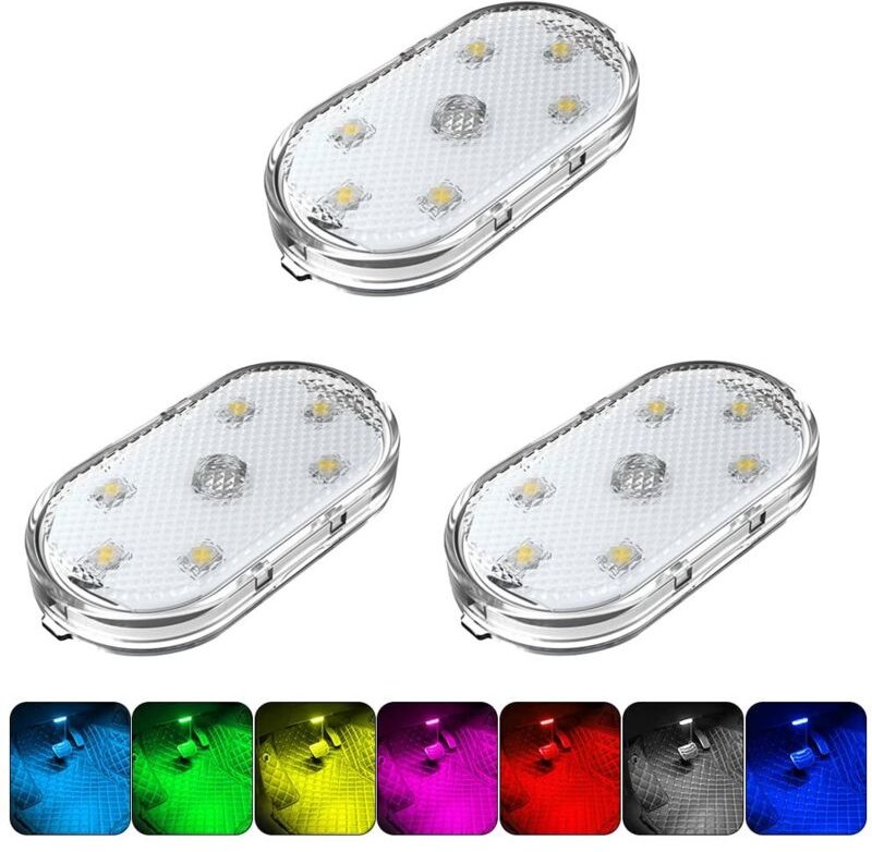 Stück Touch-Auto-Deckenleuchte, magnetisch, tragbar, Auto-Innenbeleuchtung für Auto, LKW, Schrank, Wohnmobil, Wohnwagen