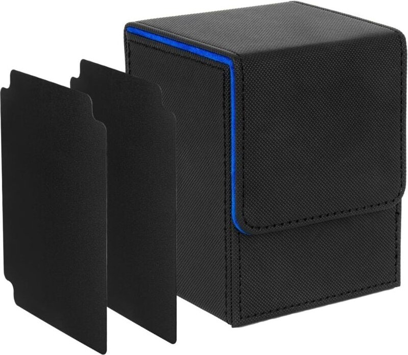 Magic Card Aufbewahrungsbox, Deckbox kompatibel mit MTG-Karten, bis zu 100+ TCG-Karten, Kartenbox mit zwei Kartenteilern...