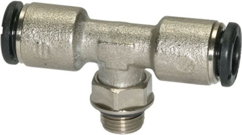 T-Steckverschraubung »click-clock«, drehbar, g 1/8 a.,Schlauch-Ø8 - Riegler