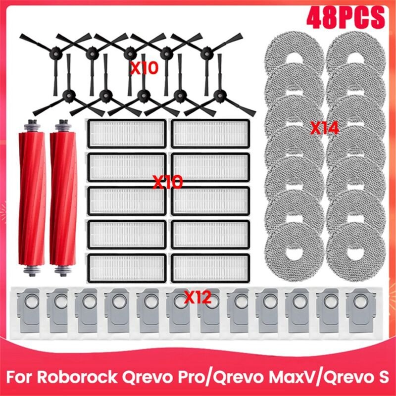 Bürstenfilter-Staubbeutel und Wischtuch-Set für Staubsauger
