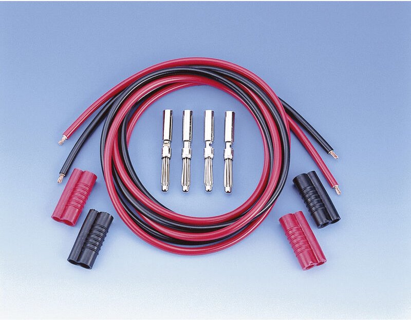 Ms 4041/21 Messleitungs-Set Lamellenstecker 4 mm Lamellenstecker 4 mm 1.00 m Schwarz, Rot - Voltcraft