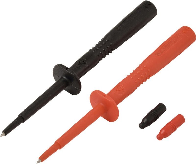 VOLTCRAFT MSS-110 Sicherheits-Prüfspitzen-Set Steckanschluss 4 mm CAT IV 600 V, CAT III 1000 V Rot,